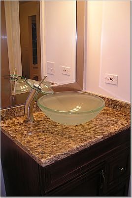 Half Bath with beutiful granite