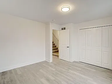 2nd bedroom has excellent wall space and a very large closet
