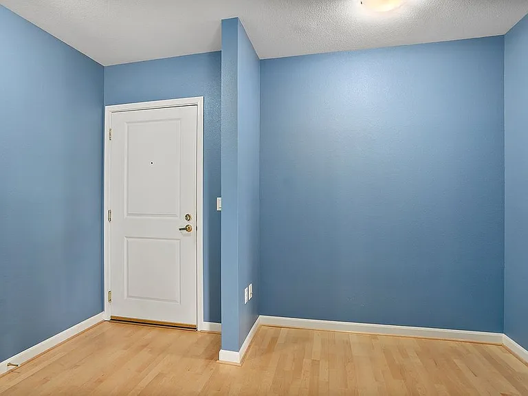 Entryway with office space or storage