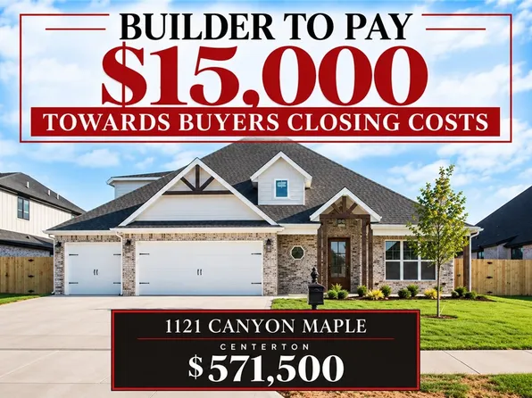 1121 Canyon Maple St, Centerton, AR 72719