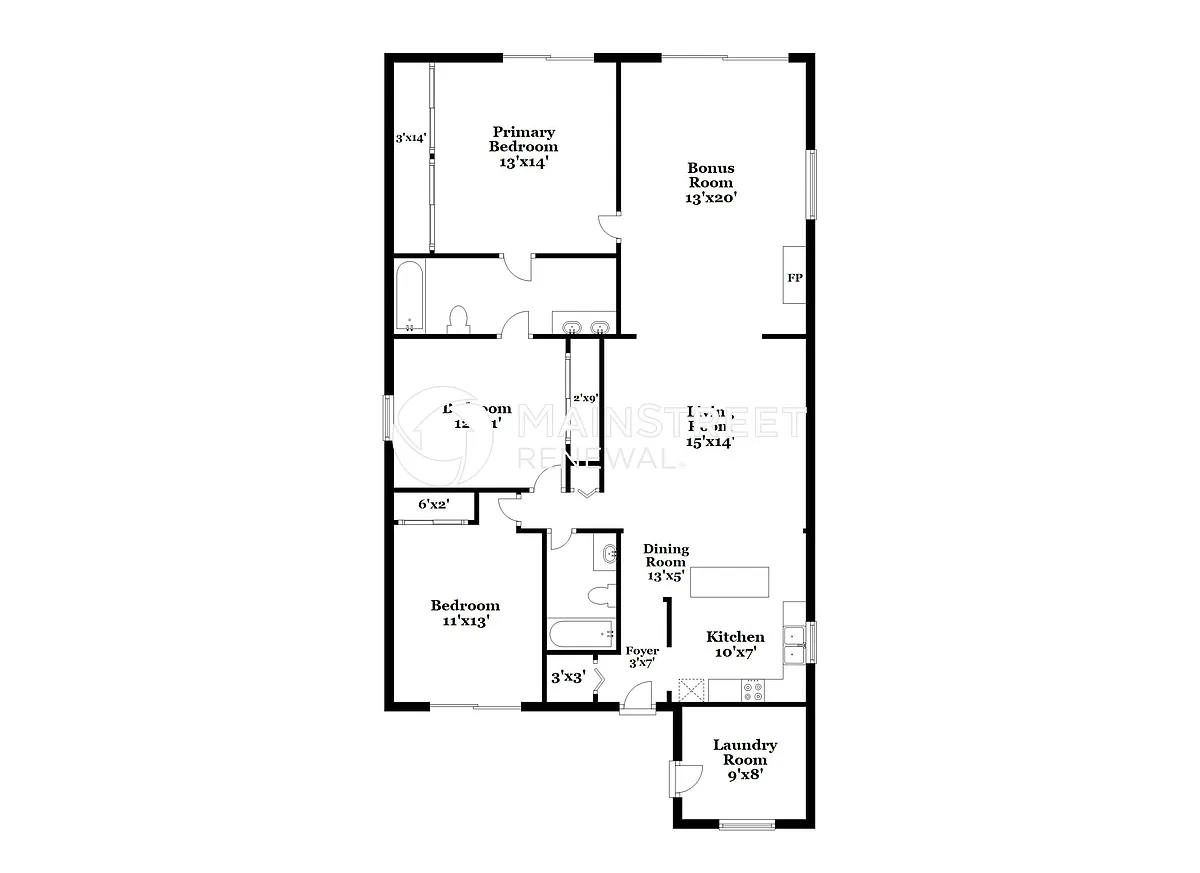 Floor Plan - 4938 George Ave
