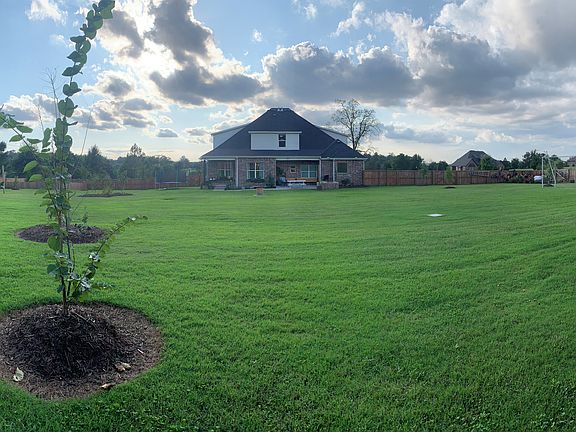 Huge fenced backyard
