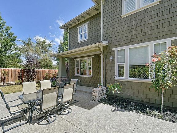 Clean, comfortable backyard area