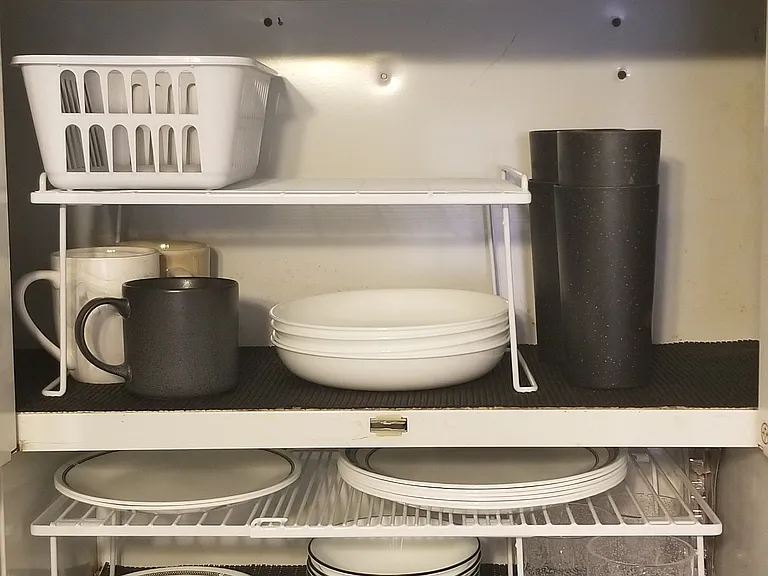 Replaced tall (plastic) drinking cups with stainless steel cups