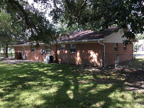 Backyard view of house