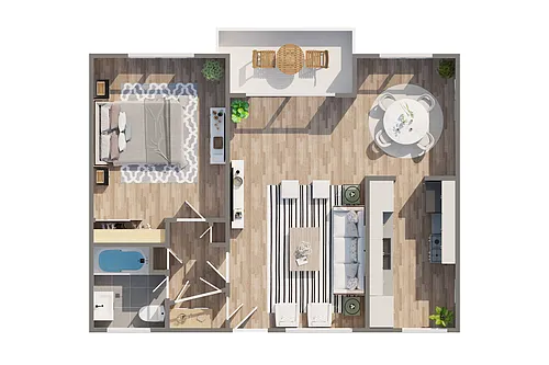 Floor plan One Bedroom