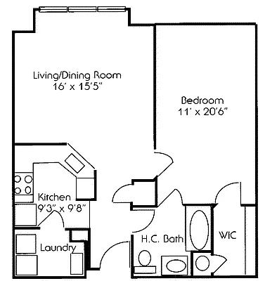 Floor plan 1AS