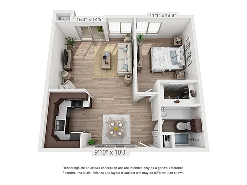 Floor plan One Bedroom