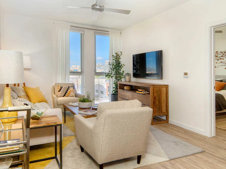 Living Room with Hard Surface Flooring