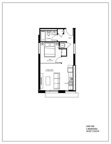 Floor plan 1 Bed 1 Bath 1 Bed 1 Bath