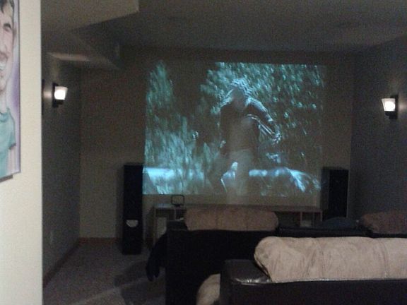 theater with moodl lighting