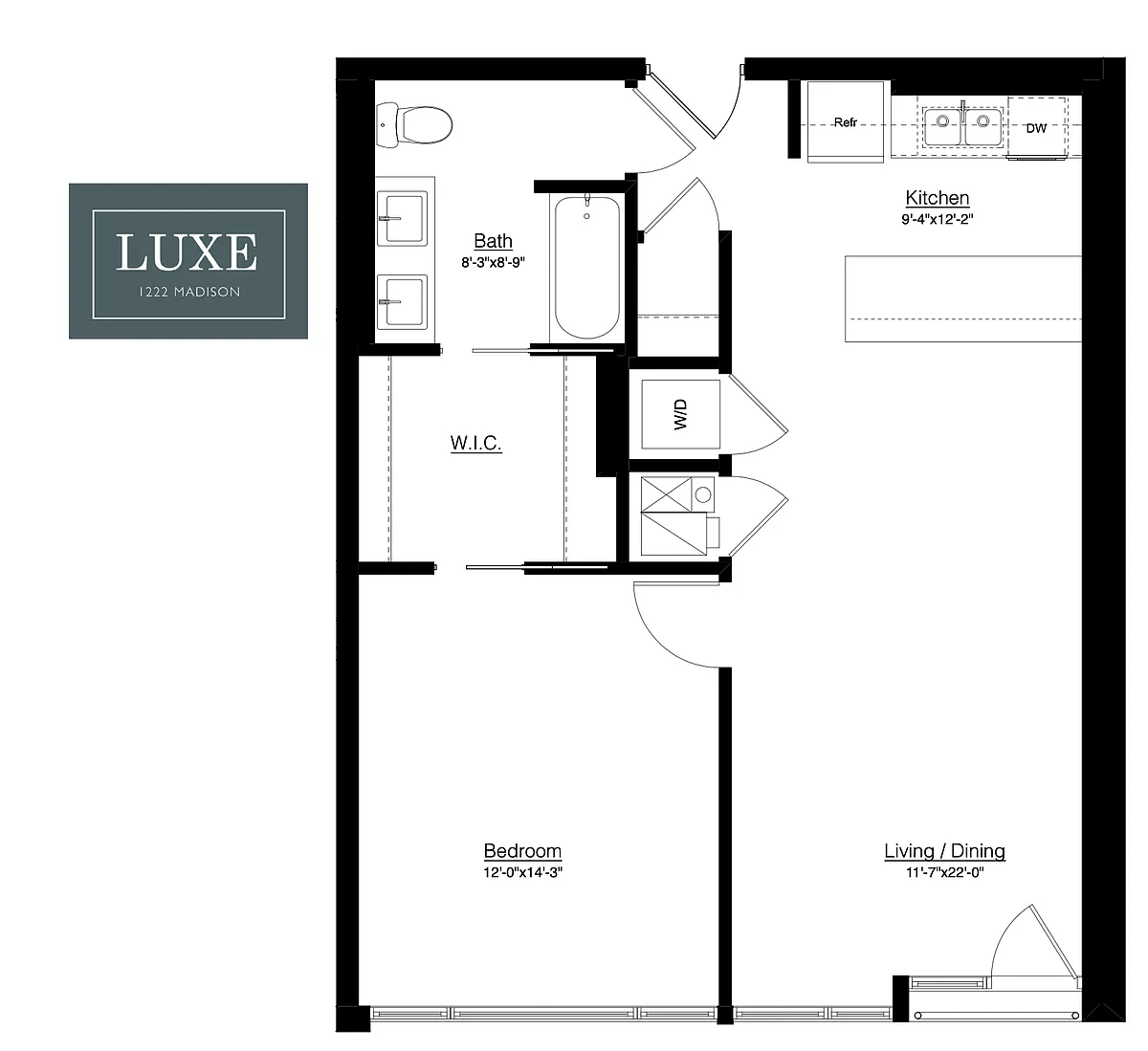 Floor plan 1E