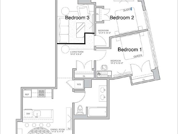 2nd image of 110 Greenwich St APT 5B