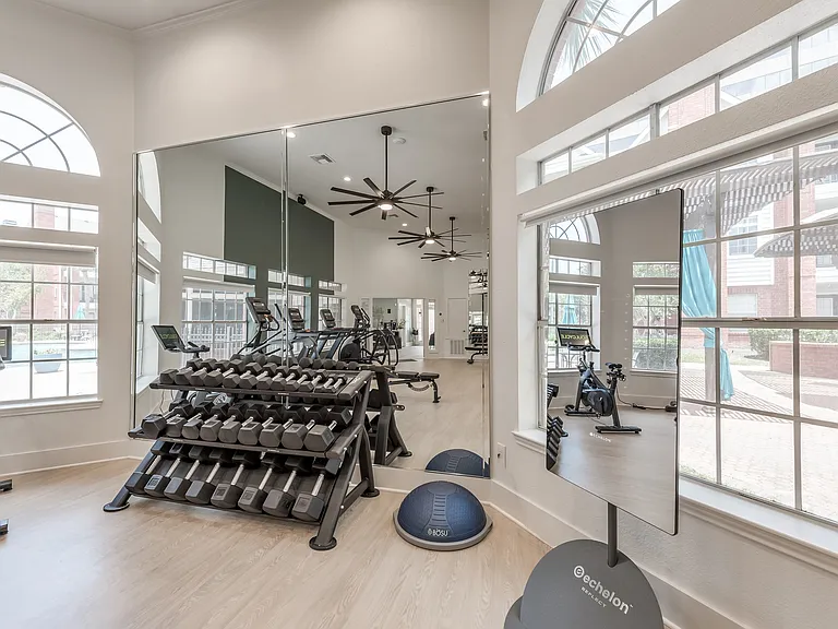 Newly Renovated fitness center with cardio and free weights