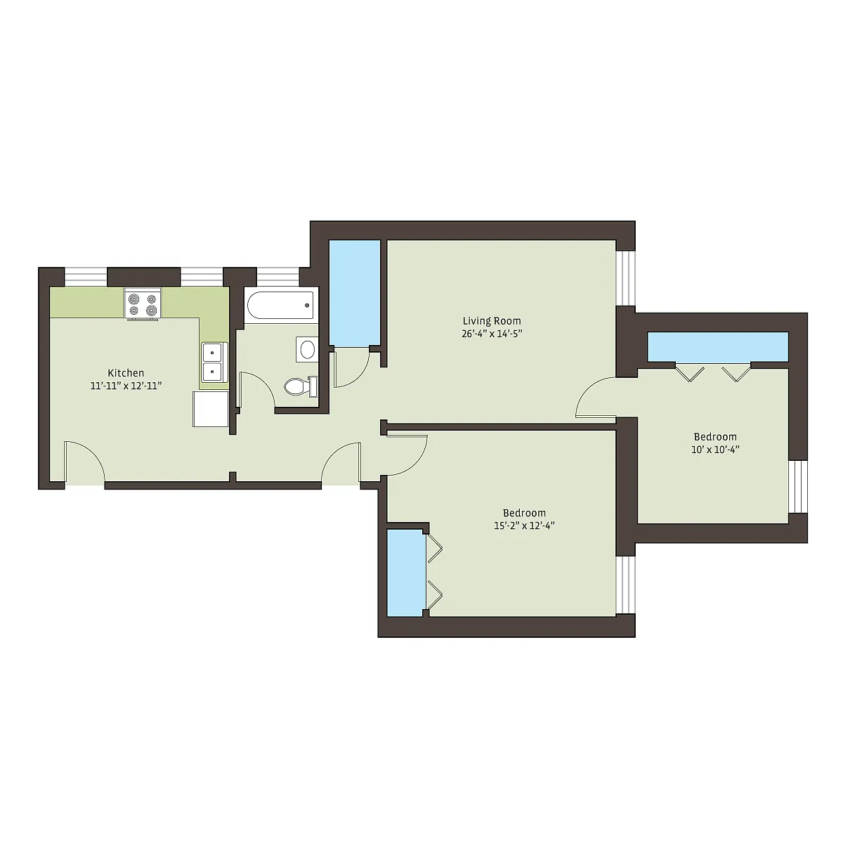 Floor plan hrpr2bB