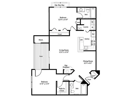 Floor plan B1 - The Willow