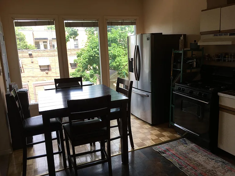 Generout open living and dining area