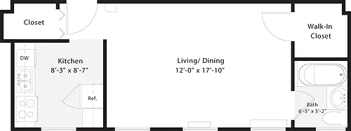 Floor plan Studio G