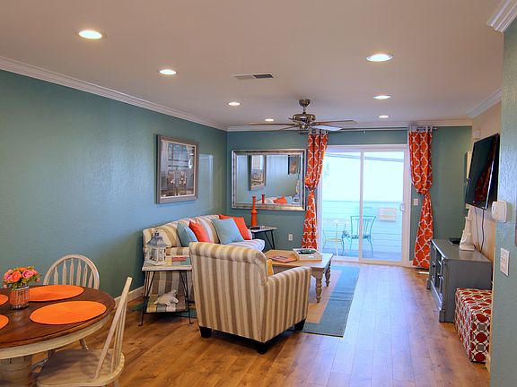 View of the living room from the kitchen