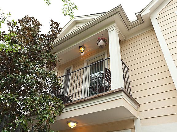 Balcony overlooks the front of the home.