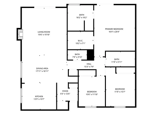 Floor plan 3rd Floor Units