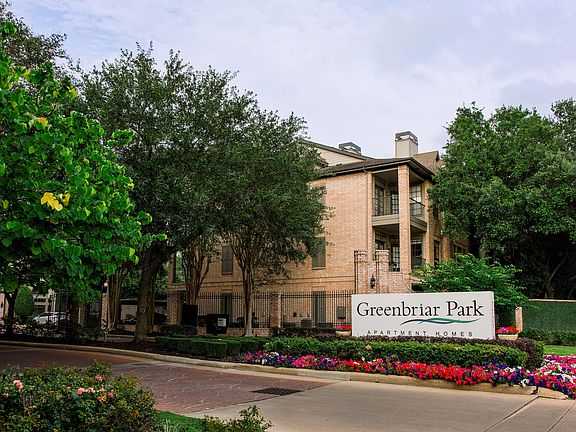 Our beautiful gated entrance along Greenbriar Drive.