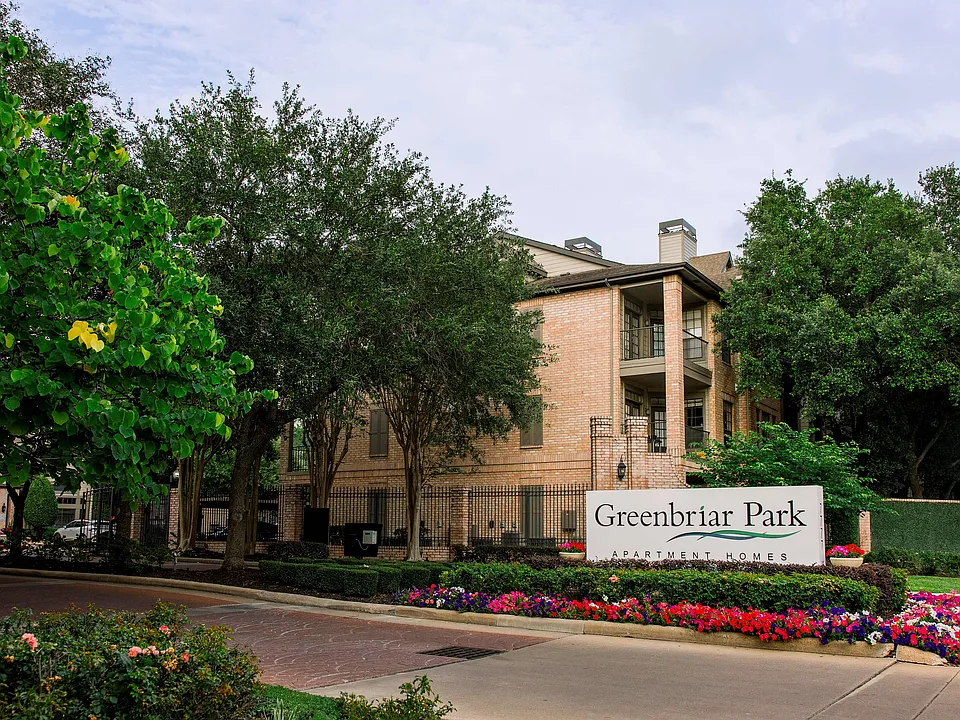 Our beautiful gated entrance along Greenbriar Drive.