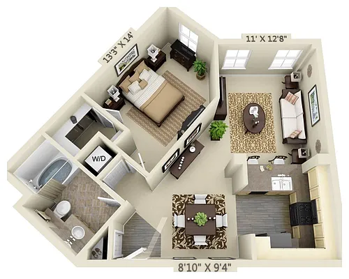 Floor plan the Sauvignon (A1C)