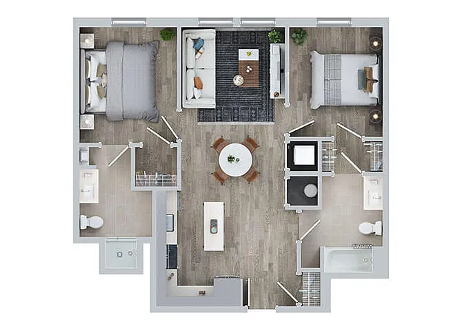 Floor plan B2B - I