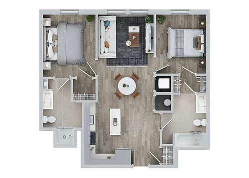 Floor plan B2B - I