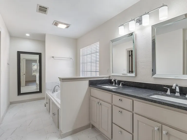 Master Bathroom With Standing Shower and Jacuzzi Tub