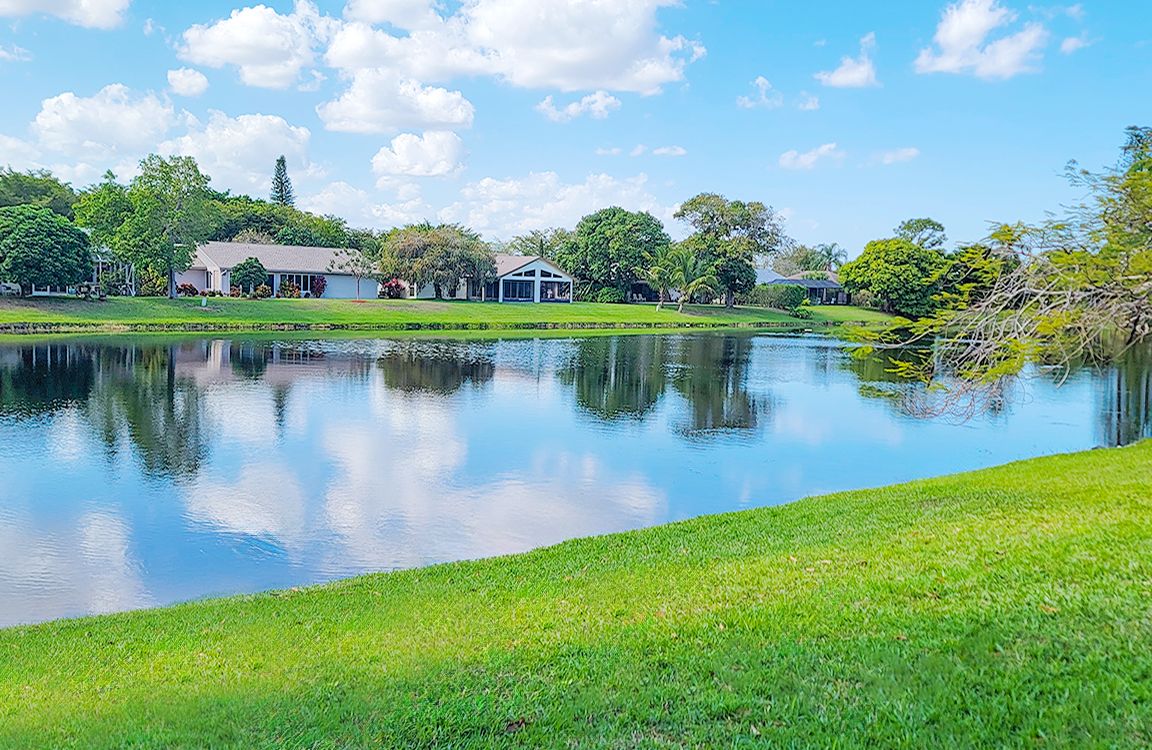Lake Front Back Yard