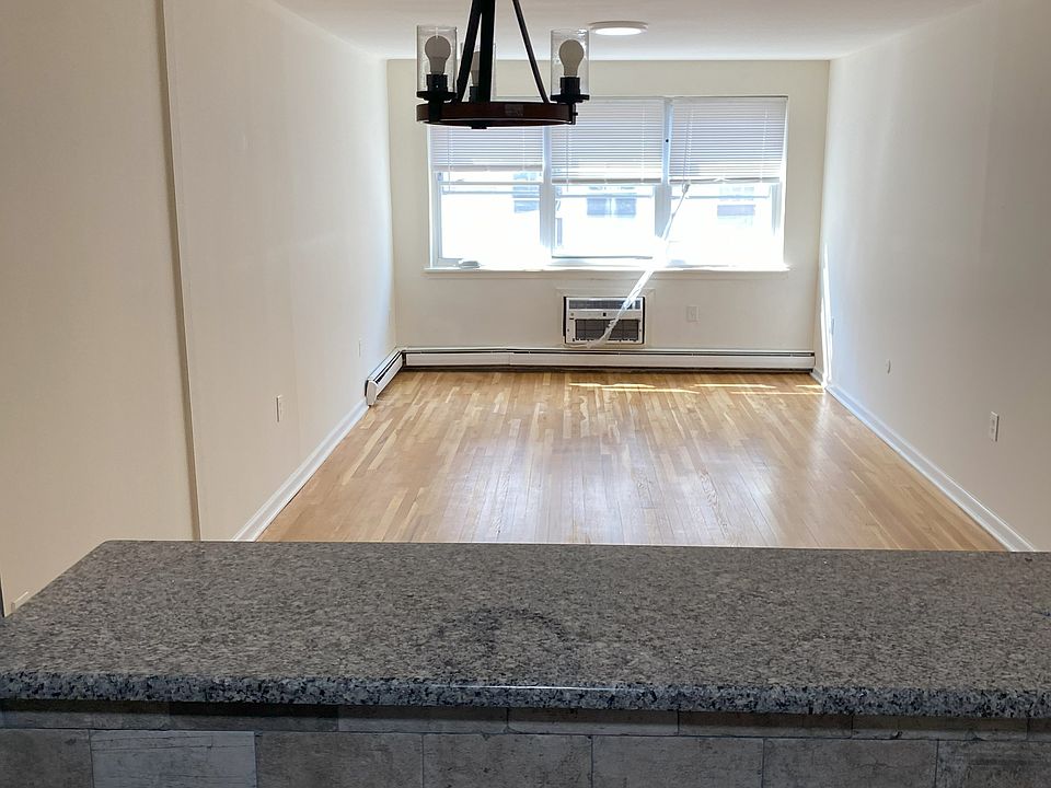 Breakfast bar from kitchen overlooking living room