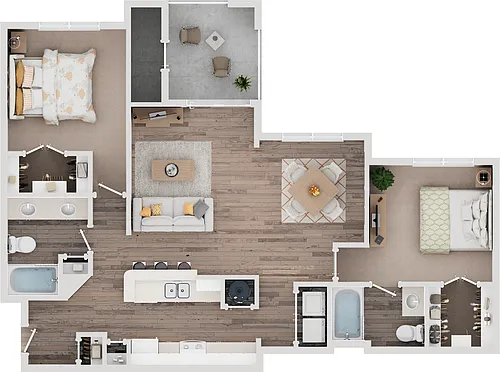 Floor plan Chastain Renovated