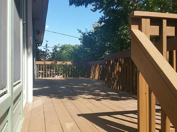 Deck faces east