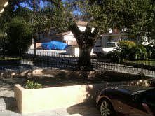 Front parking area