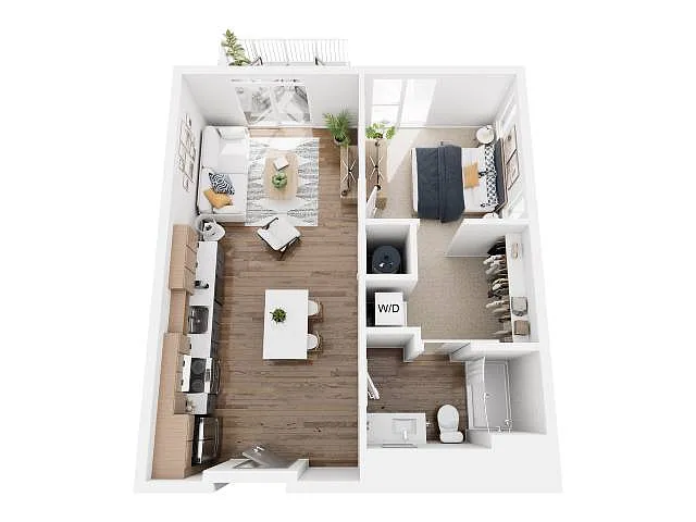 Floor plan 1B-8