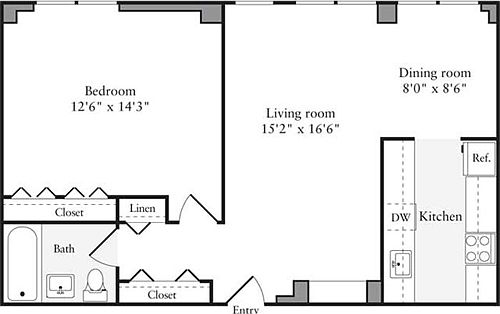2nd image of 730 Columbus Ave APT 4L