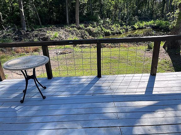 Newly painted deck