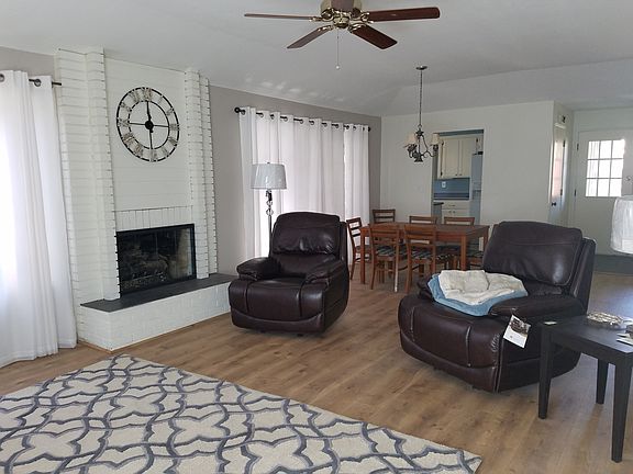 living room & gas fireplace 