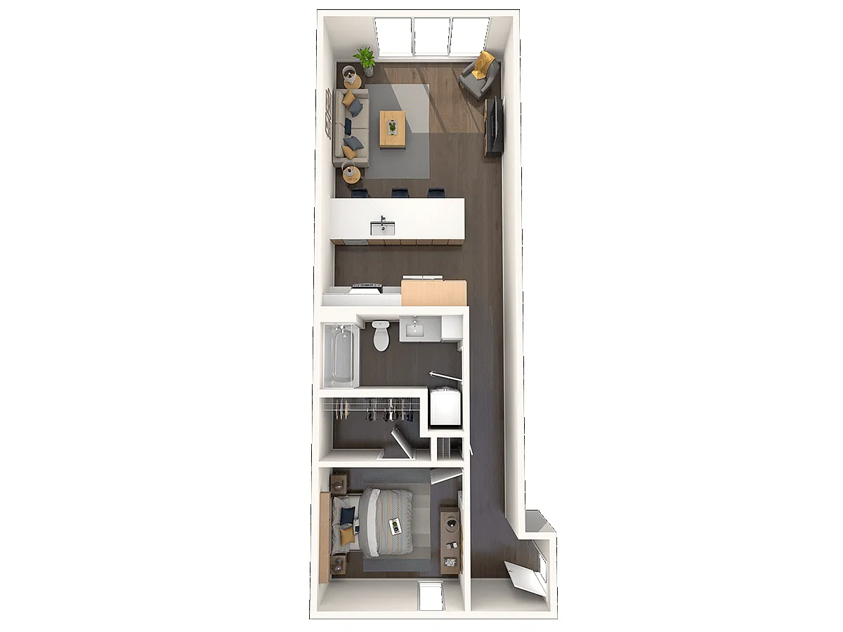 Floor plan 1X1 - C3