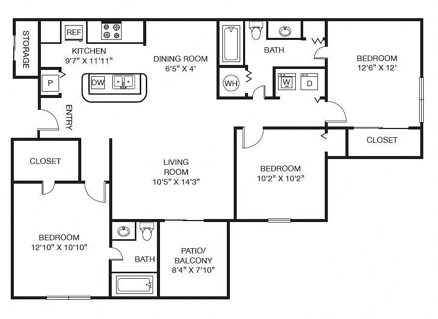Floor plan The Ballantyne (C1)