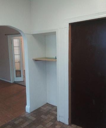 Built in shelf space
