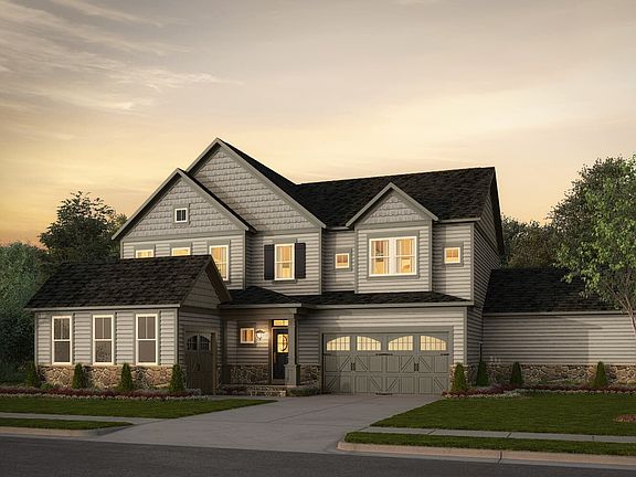 Elevation 2 of the Somerville a multigenerational home design by Brookfield Residential at Waterford
