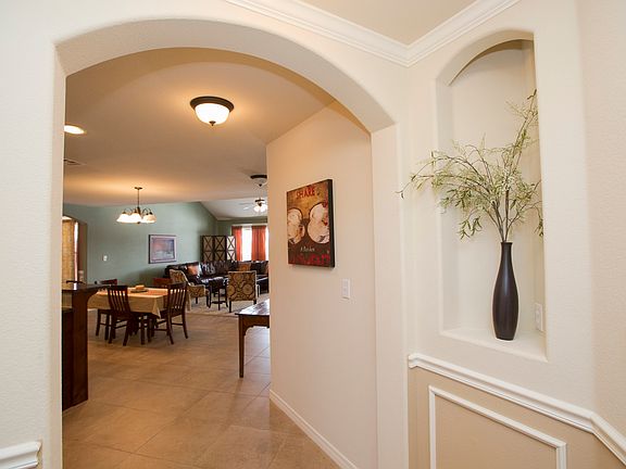 Decorative cutout in hall