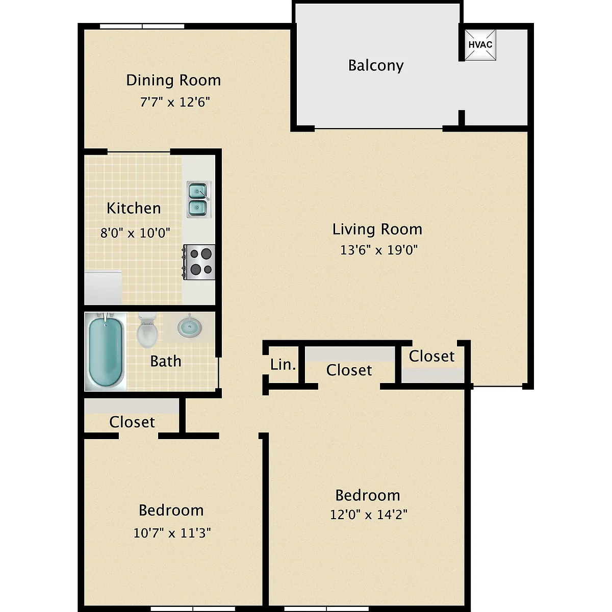 Floor plan Colinade