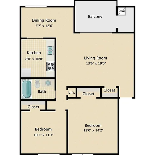 Floor plan Colinade