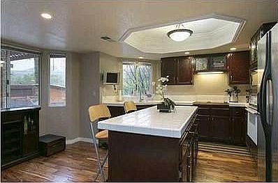 Kitchen with island