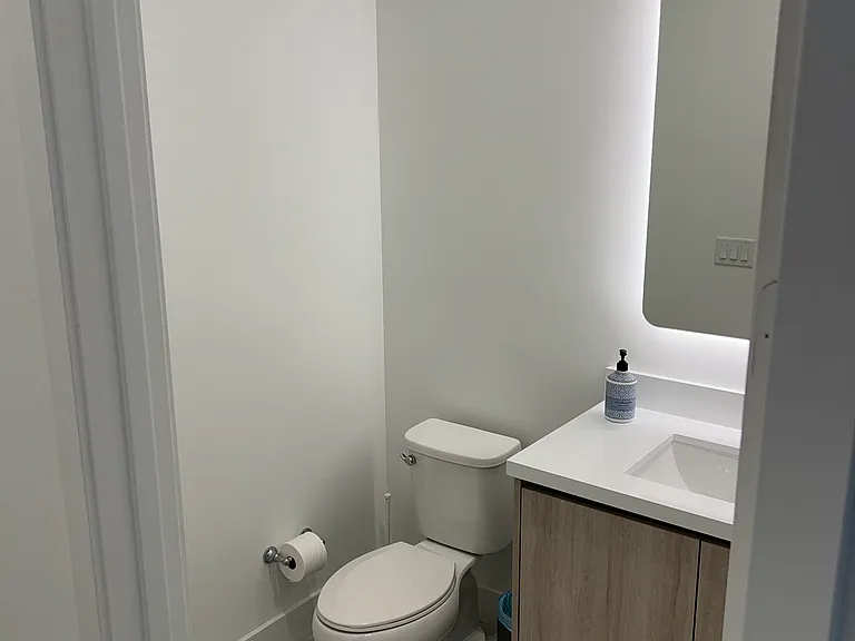 half bathroom downstairs