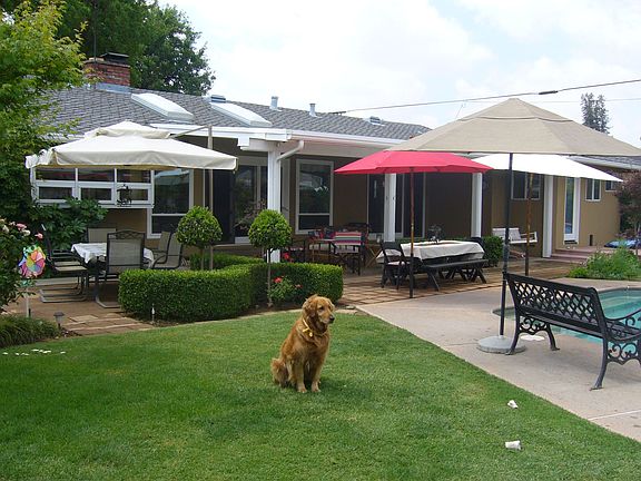Outdoor living Area in back